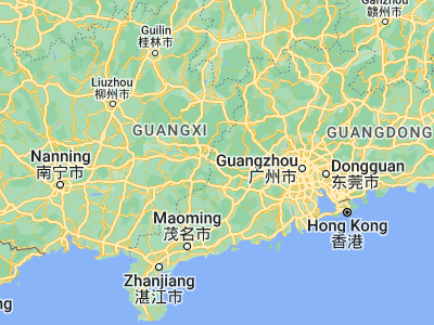 Map showing location of Ducheng (23.23729, 111.53172)