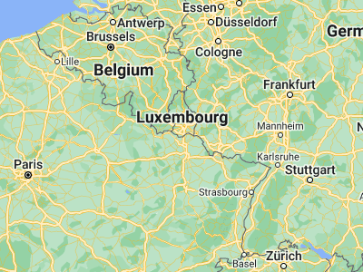 Map showing location of Dudelange (49.48056, 6.0875)