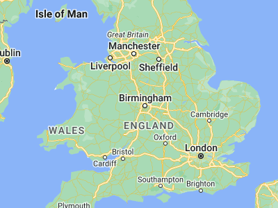 Map showing location of Dudley (52.5, -2.08333)