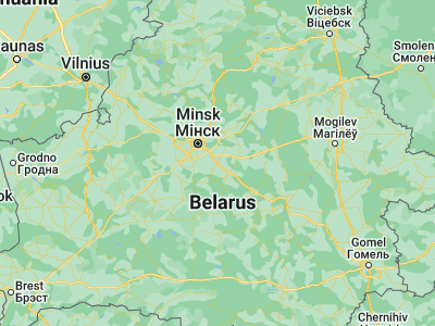 Map showing location of Dukora (53.6786, 27.94)