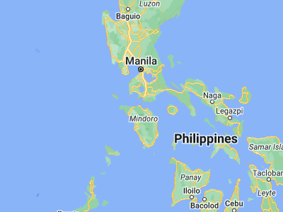 Map showing location of Dulangan (13.4685, 120.9803)
