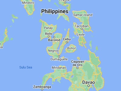 Map showing location of Dumanjog (10.057, 123.4361)