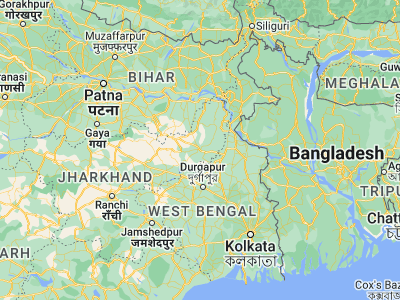 Map showing location of Dumka (24.26778, 87.24855)