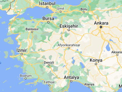 Map showing location of Dumlupınar (38.86667, 30)