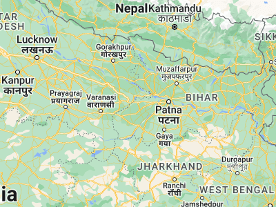 Map showing location of Dumraon (25.55214, 84.15062)