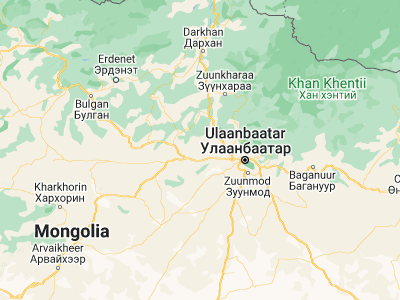 Map showing location of Dund-Urt (48.03791, 105.9219)