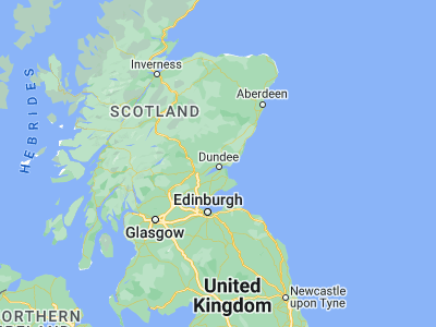 Map showing location of Dundee (56.5, -2.96667)