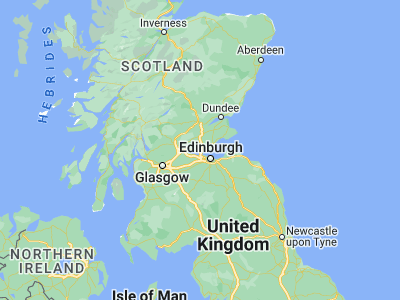 Map showing location of Dunfermline (56.07156, -3.45887)