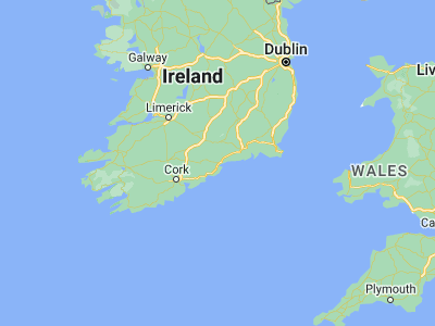Map showing location of Dungarvan (52.08806, -7.62528)