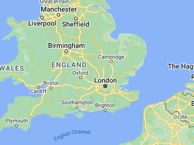 Map showing location of Dunstable (51.886, -0.52099)
