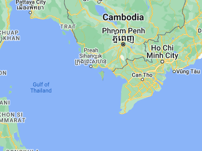 Map showing location of Dương Đông (10.21667, 103.96667)