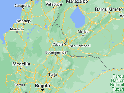 Map showing location of Durania (7.71307, -72.65759)