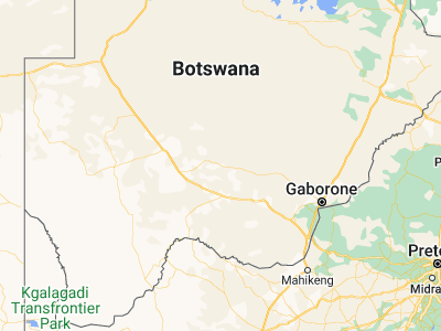 Map showing location of Dutlwe (-23.98333, 23.9)