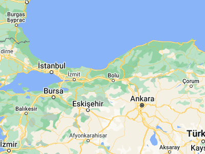 Map showing location of Düzce (40.83889, 31.16389)