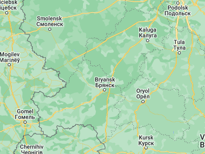 Map showing location of Dyat’kovo (53.59782, 34.33825)