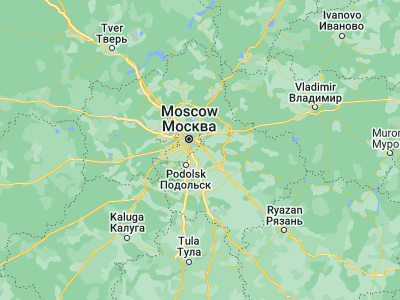 Map showing location of Dzerzhinskiy (55.62945, 37.85654)
