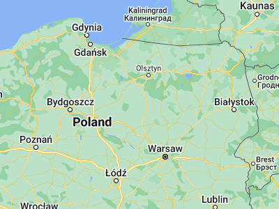 Map showing location of Działdowo (53.23958, 20.17004)