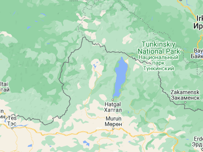 Map showing location of Dzöölön (51.10719, 99.67226)