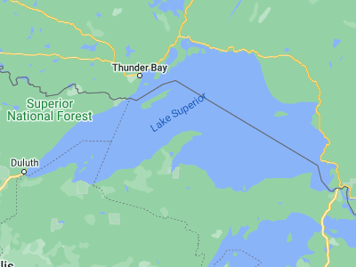 Map showing location of Eagle River (47.41381, -88.29566)
