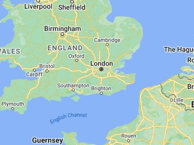 Map showing location of East Molesey (51.39872, -0.34916)