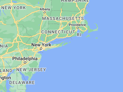 Map showing location of East Quogue (40.84066, -72.58148)