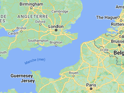 Map showing location of Eastbourne (50.76871, 0.28453)
