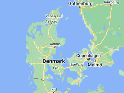 Map showing location of Ebeltoft (56.19442, 10.6821)