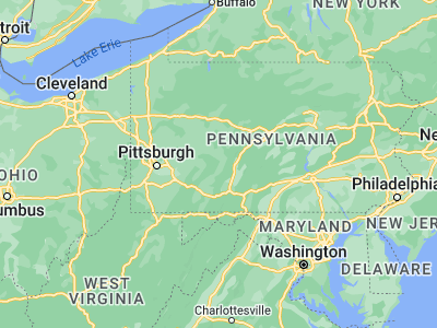 Map showing location of Ebensburg (40.48507, -78.72474)