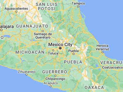 Map showing location of Ecatepec (19.60111, -99.0525)
