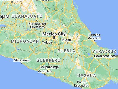 Map showing location of Ecatzingo de Hidalgo (18.95508, -98.75198)