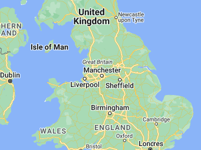 Map showing location of Eccles (53.48333, -2.33333)
