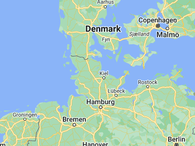 Map showing location of Eckernförde (54.46854, 9.83824)