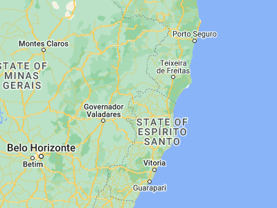 Map showing location of Ecoporanga (-18.37333, -40.83056)