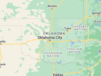 Map showing location of Edmond (35.65283, -97.4781)