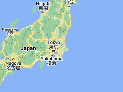 Map showing location of Edosaki (35.95, 140.31667)