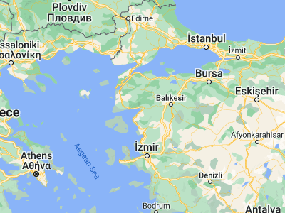 Map showing location of Edremit (39.59611, 27.02444)