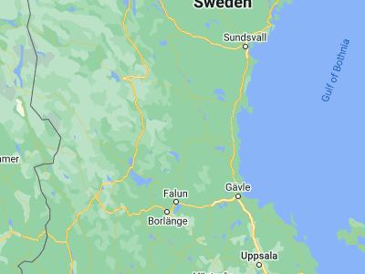 Map showing location of Edsbyn (61.37692, 15.81747)