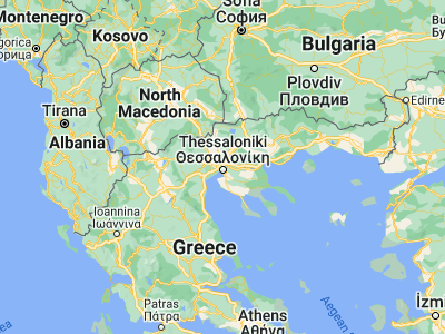 Map showing location of Efkarpía (40.68778, 22.95361)