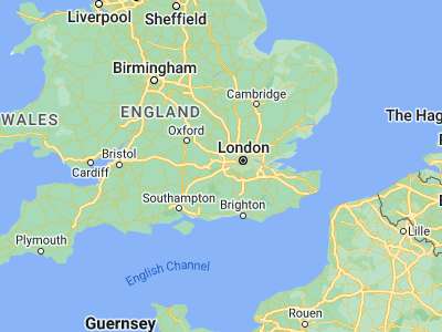 Map showing location of Egham (51.43158, -0.55239)