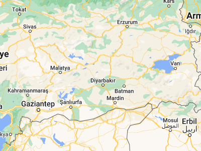 Map showing location of Eğil (38.25722, 40.08278)