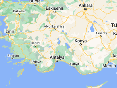 Map showing location of Eğirdir (37.87462, 30.85042)