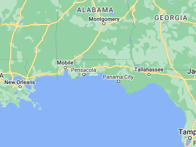 Map showing location of Eglin Air Force Base (30.45907, -86.55026)