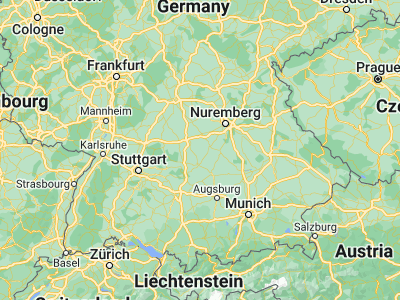Map showing location of Ehingen (49.0868, 10.5407)