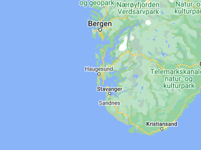 Map showing location of Eike (59.39833, 5.36389)