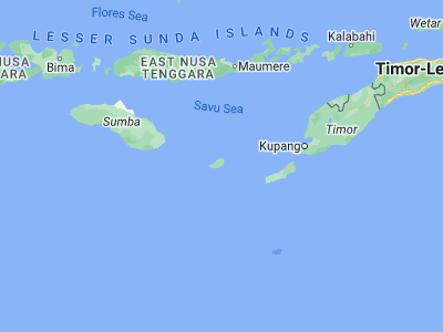 Map showing location of Eilau (-10.5454, 121.9511)