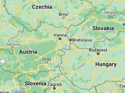 Map showing location of Eisenstadt (47.84565, 16.52327)