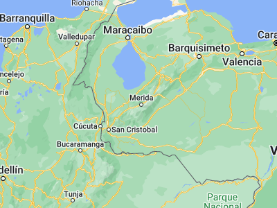 Map showing location of Ejido (8.54665, -71.24087)