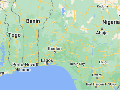 Map showing location of Ejigbo (7.9, 4.31667)