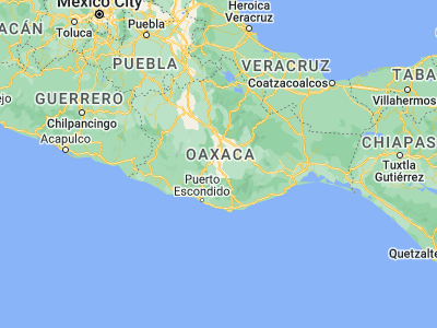 Map showing location of Ejutla de Crespo (16.56792, -96.73129)