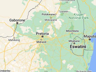 Map showing location of Ekangala (-25.69619, 28.74918)